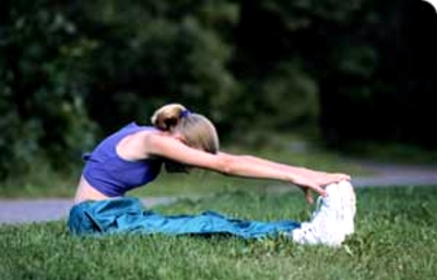 Woman Stretching